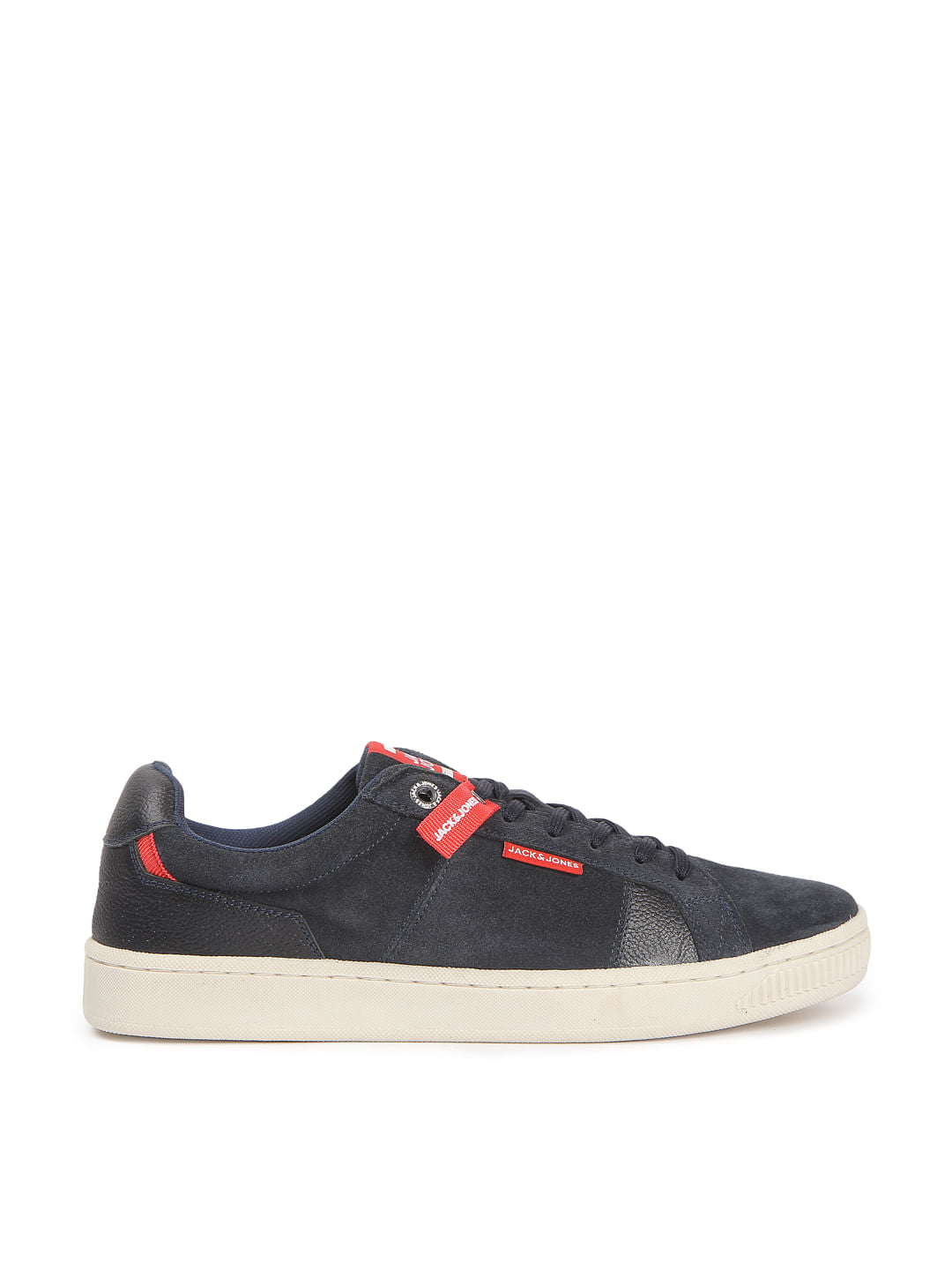 Navy Blue Suede Sneakers