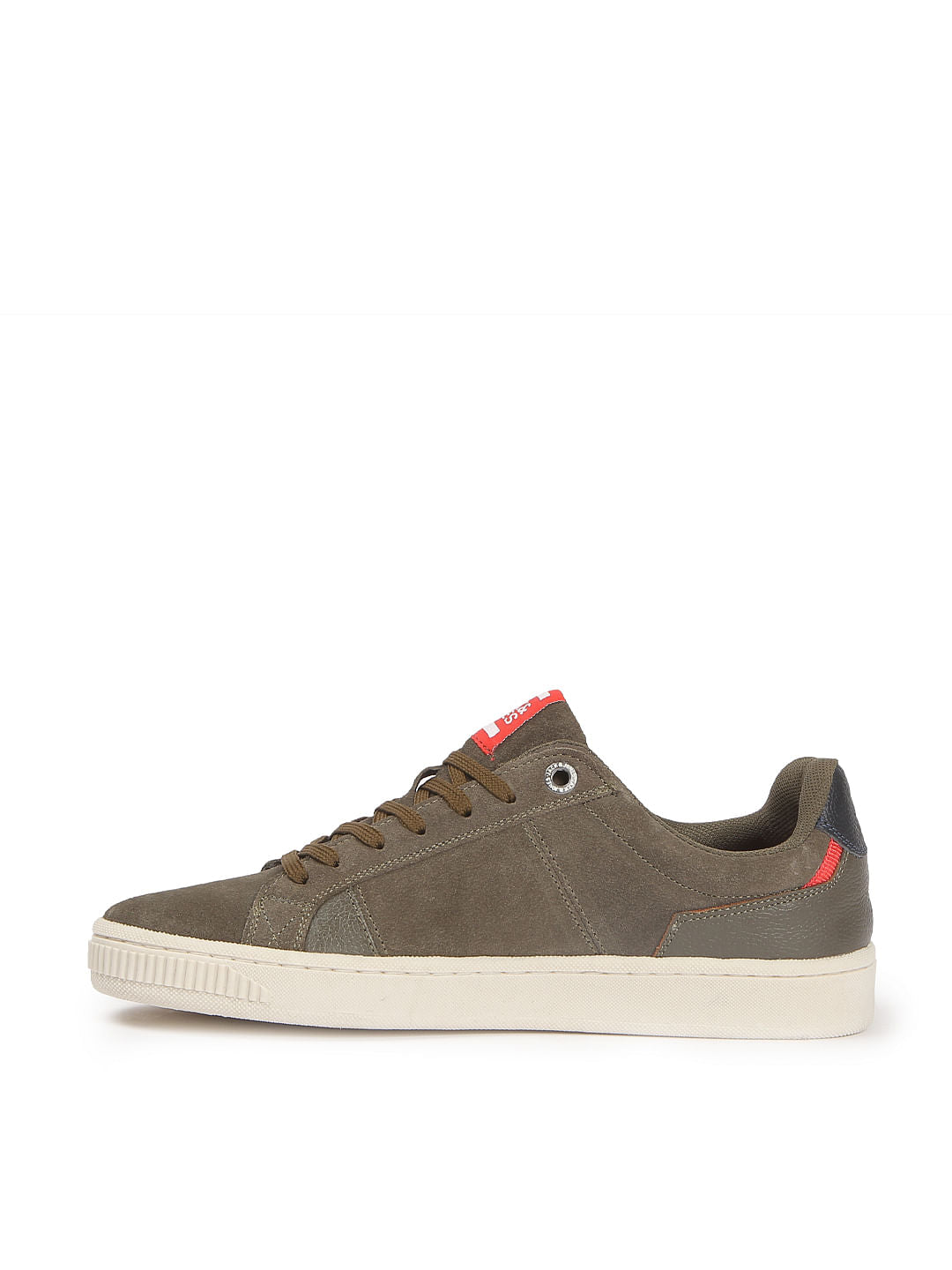 Olive Green Suede Sneakers