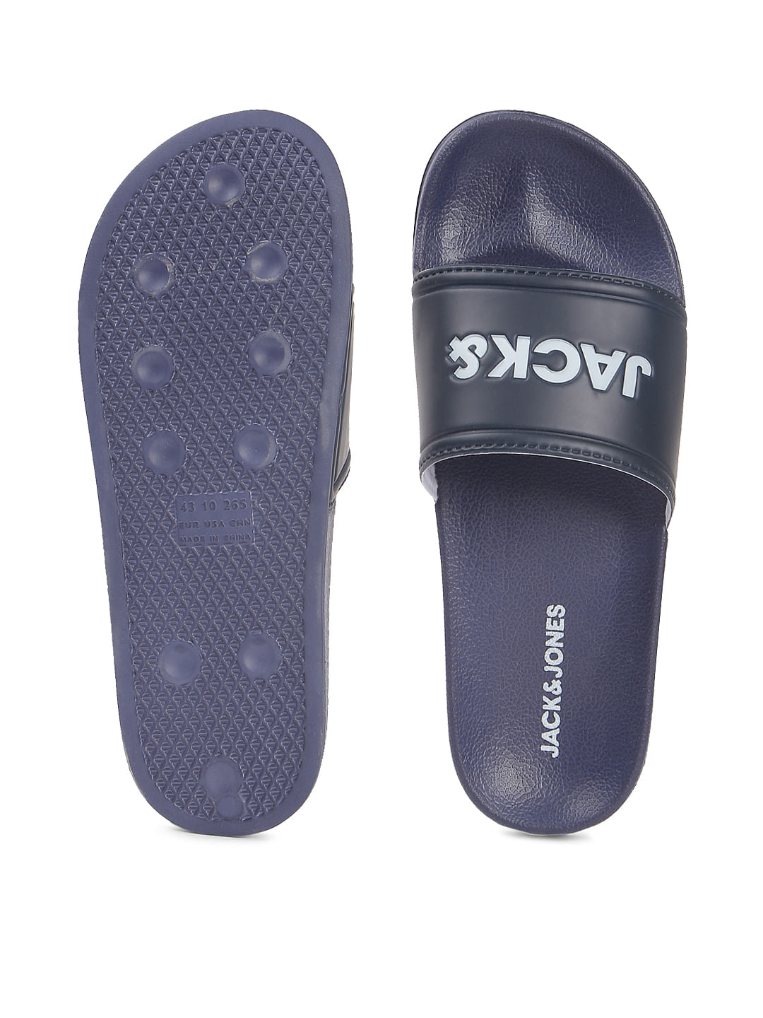 Blue Logo Print Sliders