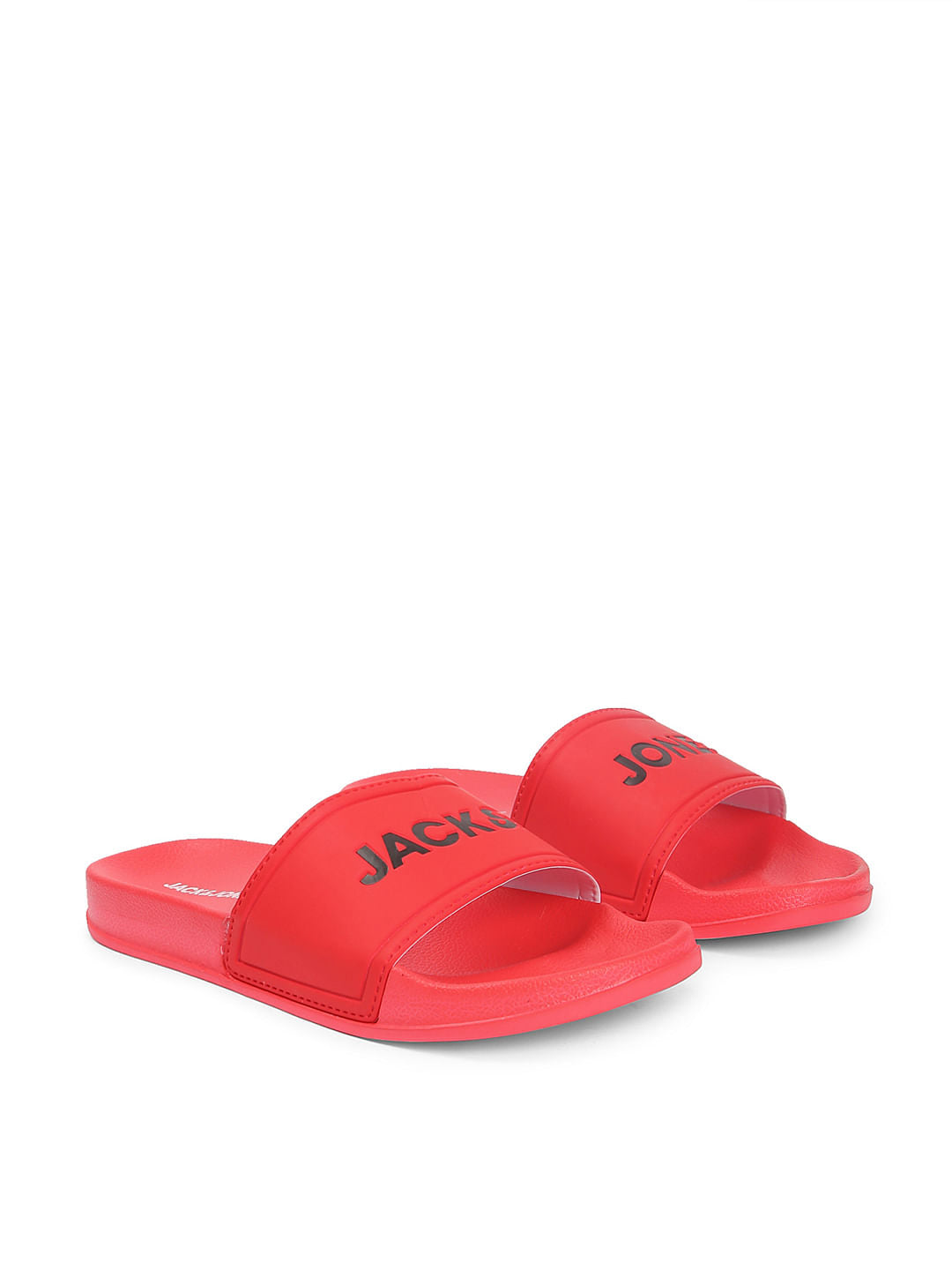 Red Logo Print Sliders