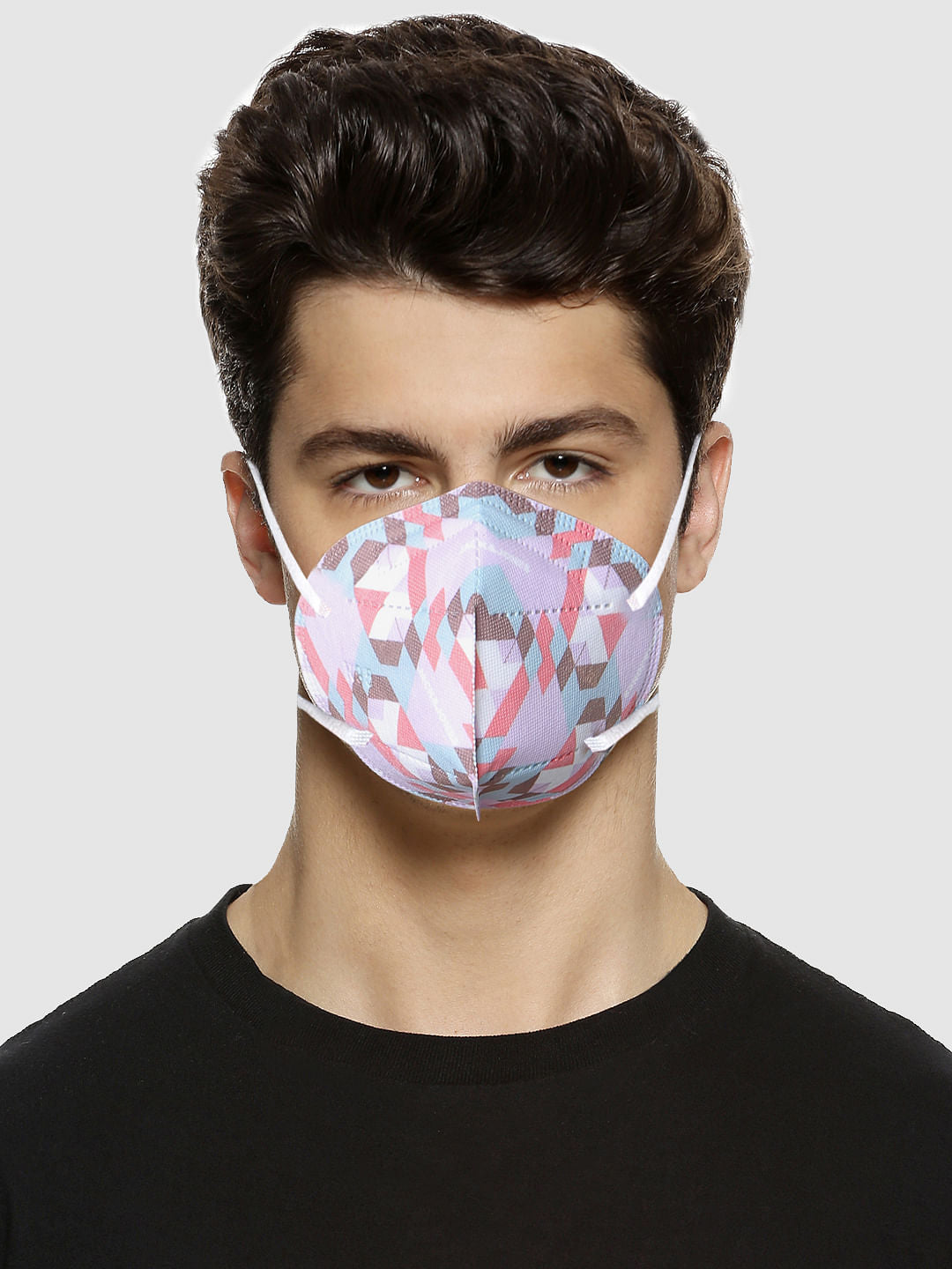 Pack of 3 Abstract Print N95 Mask with PM 2.5 Filter