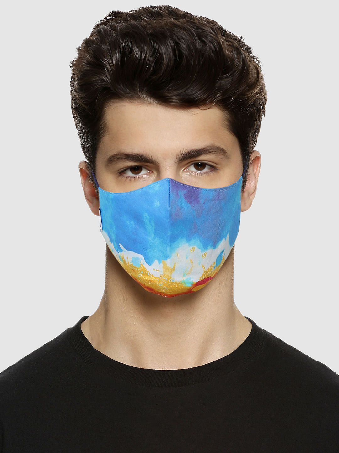Pack of 3 Blue All Over Print B95 3 PLY Mask