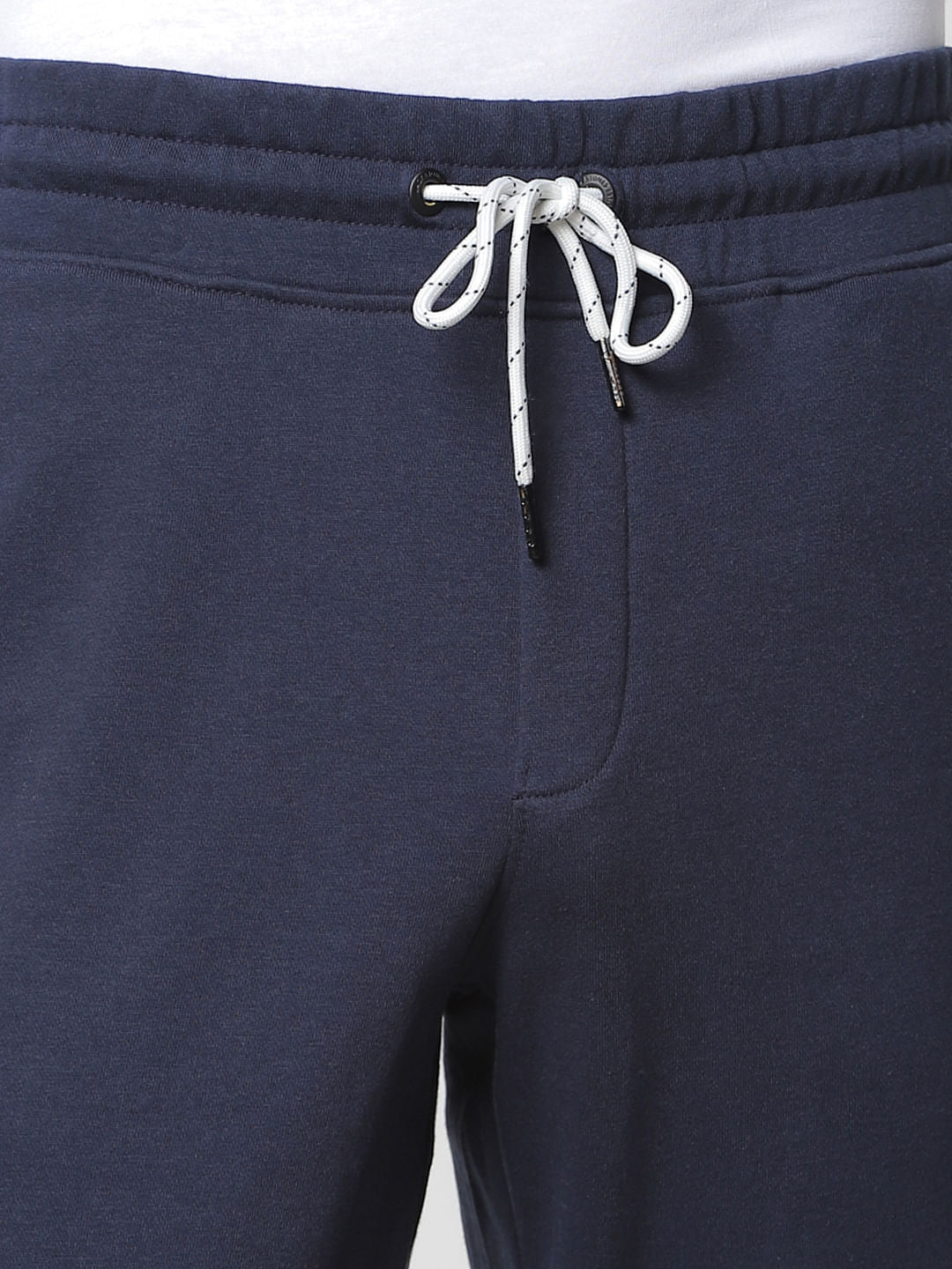 Blue Mid Rise Sweatpants