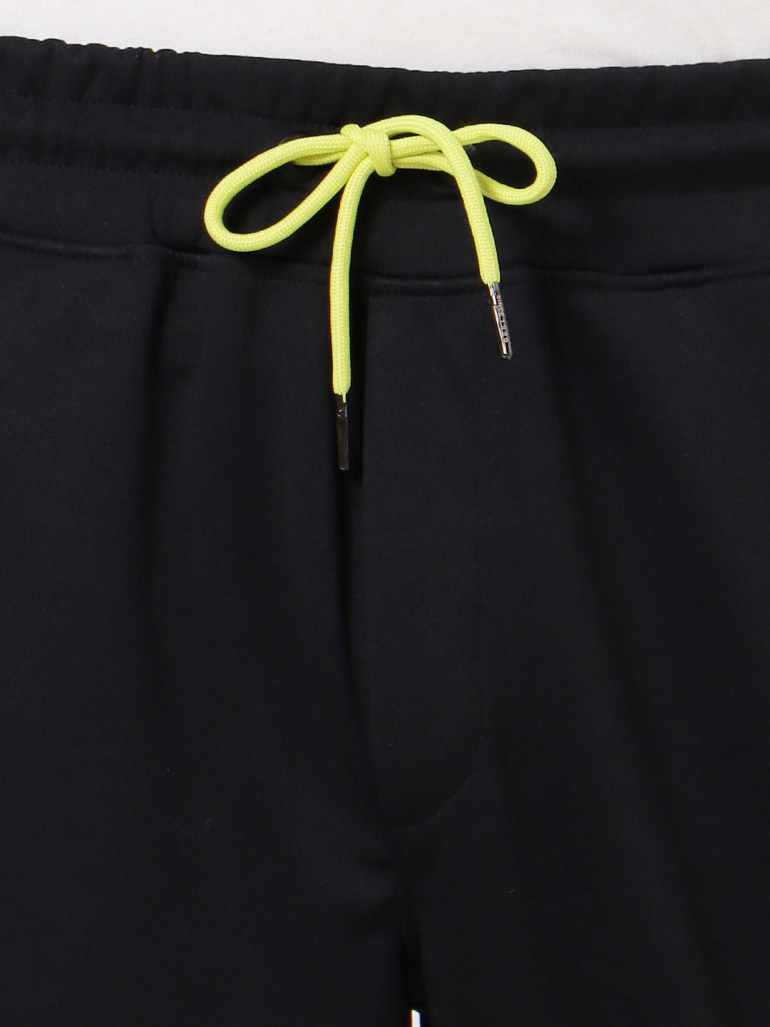 Black Mid Rise Tape Detail Sweatpants