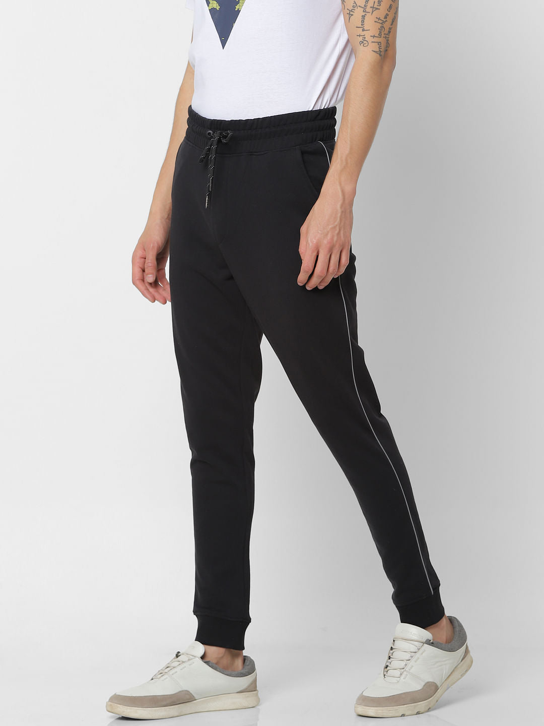Black Mid Rise Sweatpants
