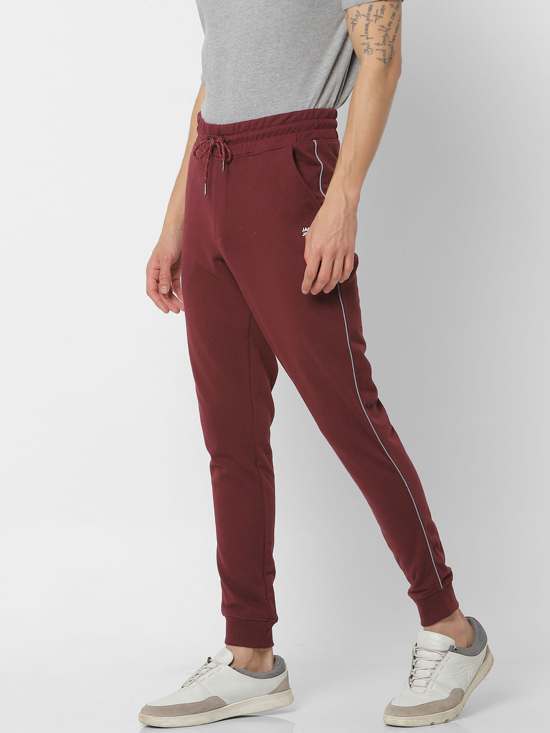 Red Mid Rise Sweatpants