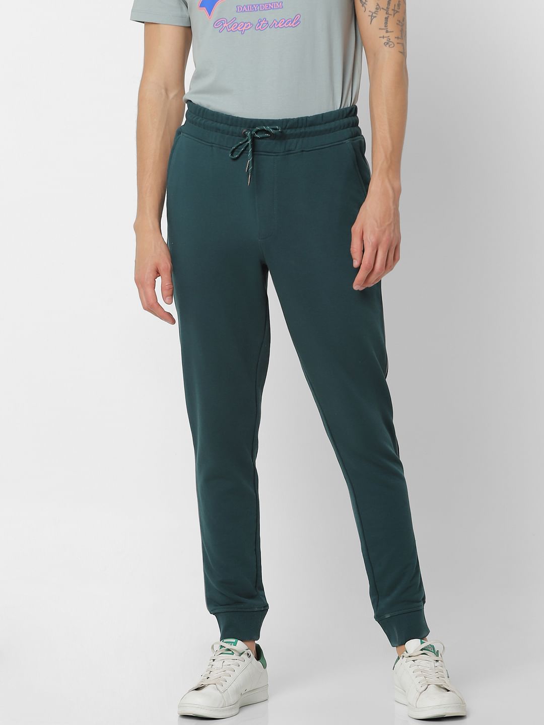 Green Mid Rise Sweatpants