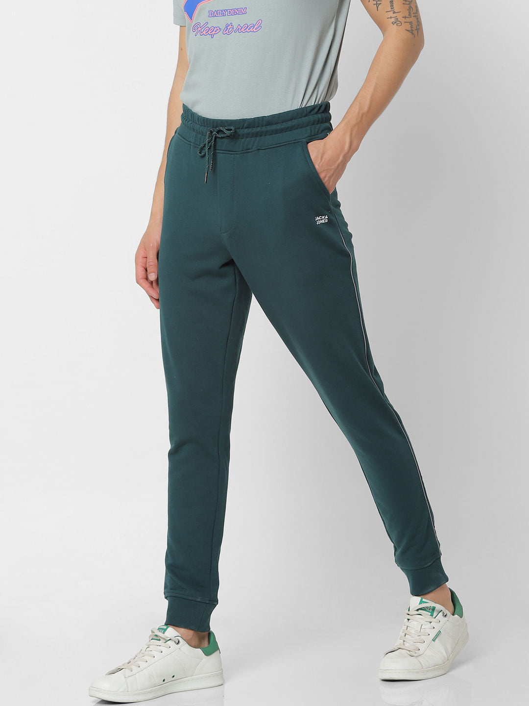Green Mid Rise Sweatpants