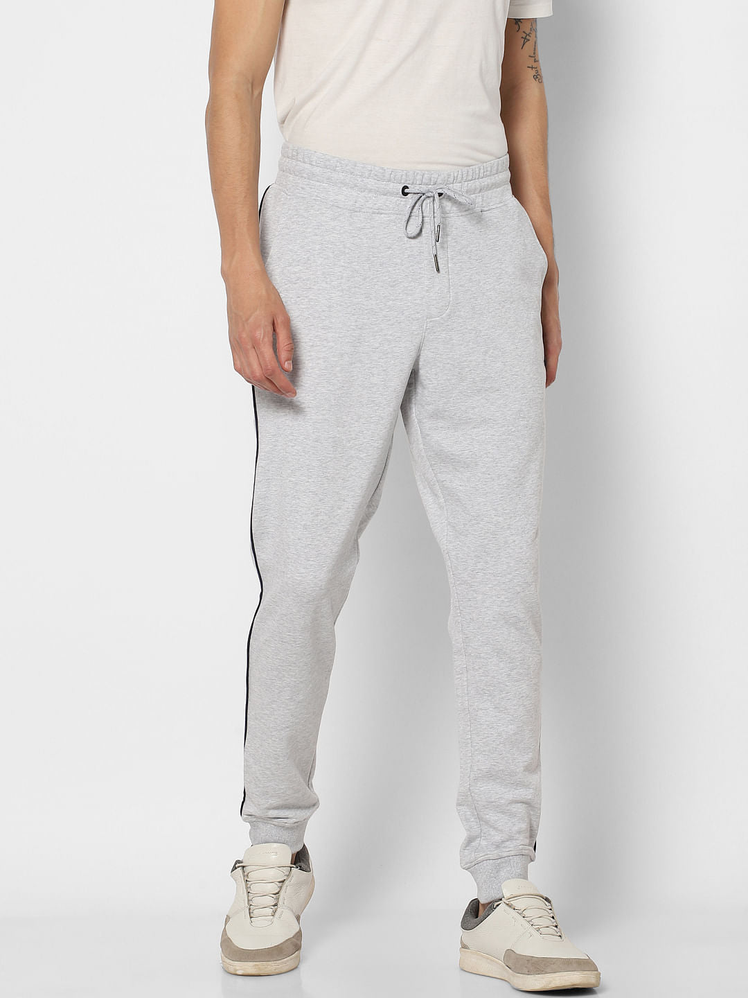 Grey Mid Rise Sweatpants