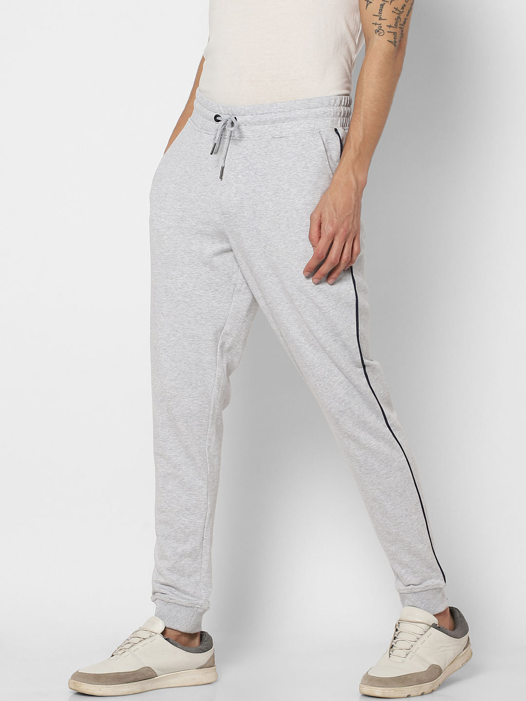 Grey Mid Rise Sweatpants