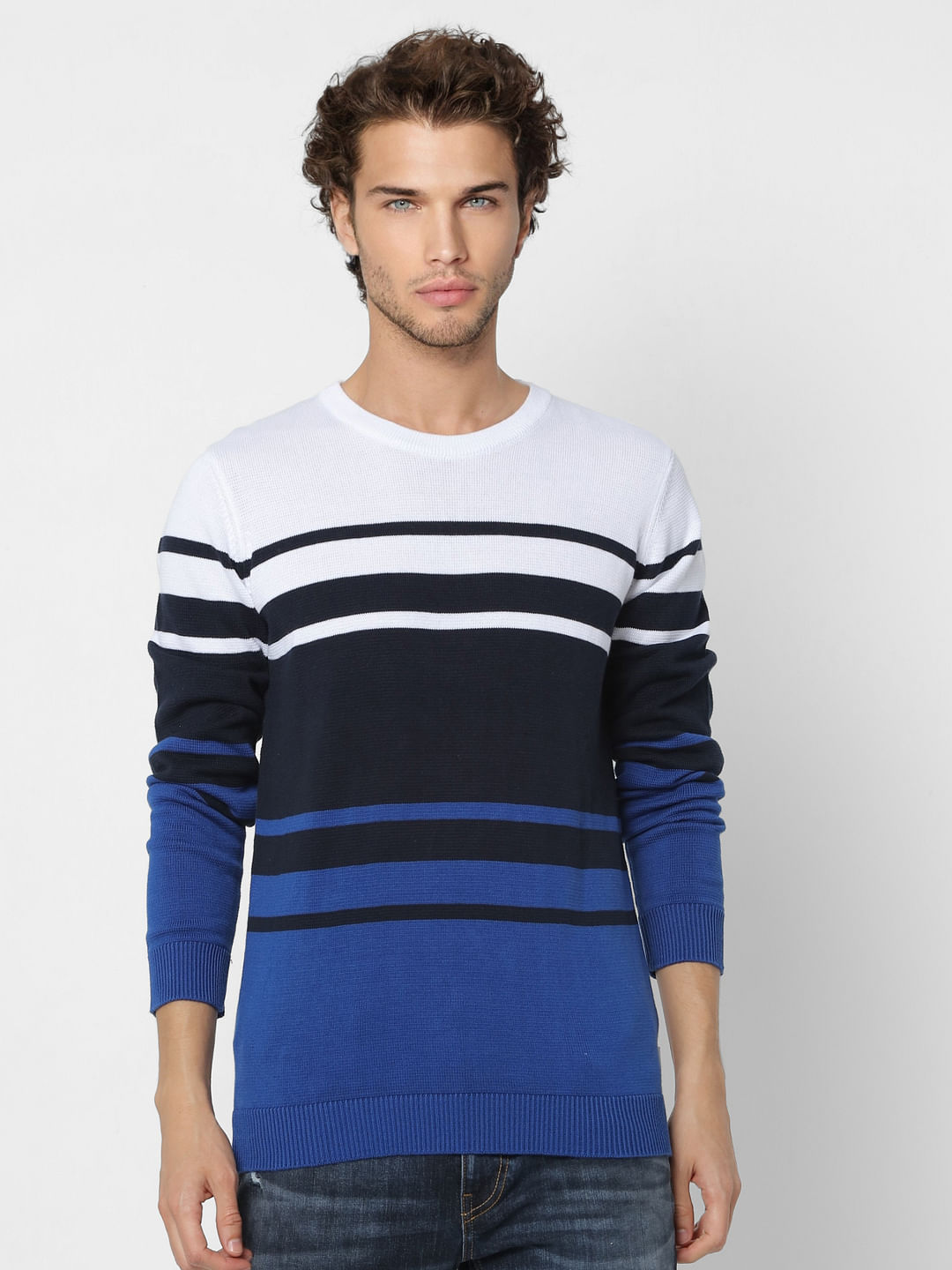 Blue Striped Pullover