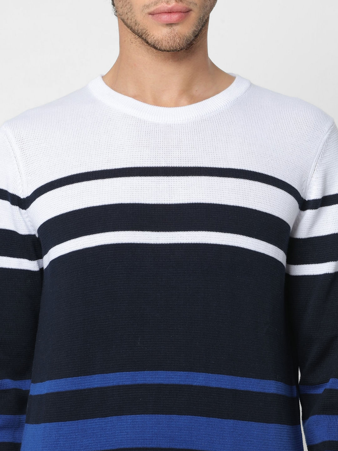 Blue Striped Pullover
