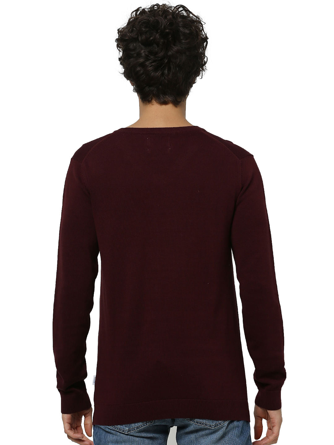 Maroon Knit Pullover