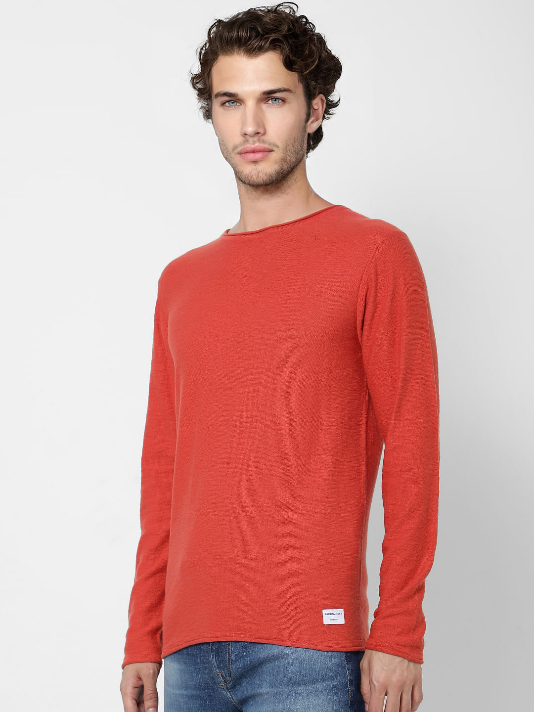 Red Knit Pullover