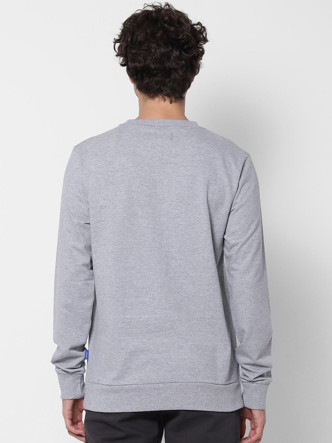 Grey Logo Print Sweatshirt