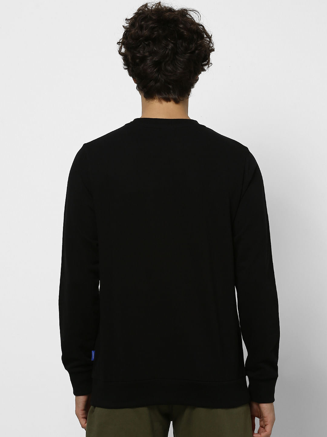 Black Logo Print Sweatshirt