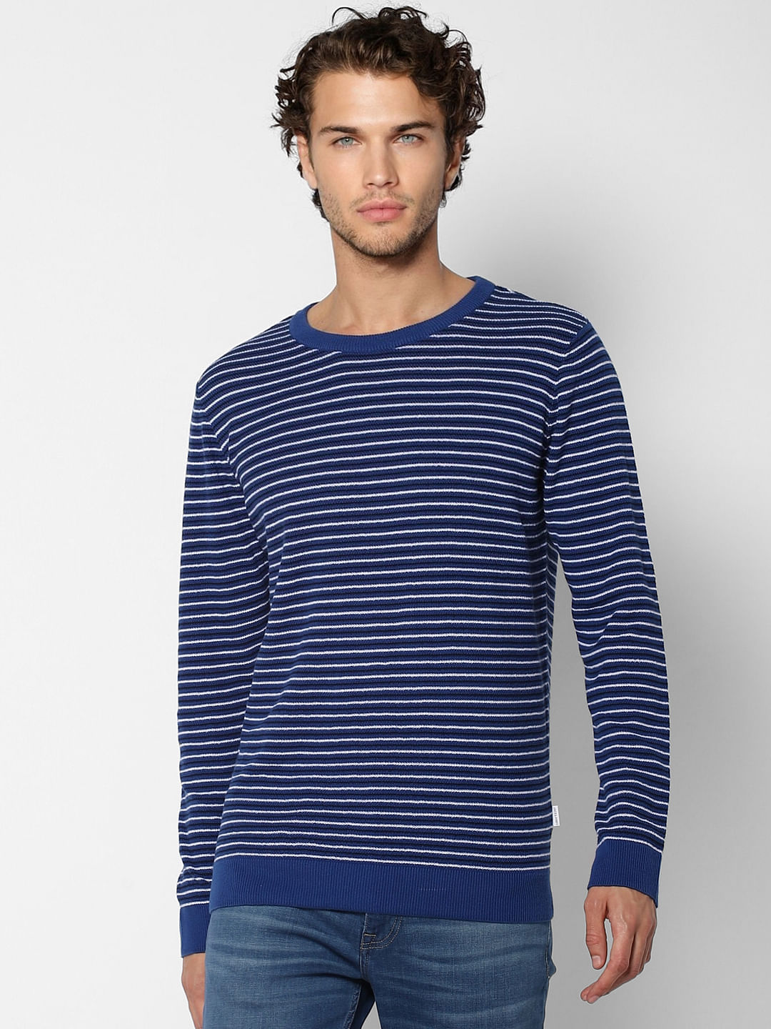 Blue Striped Pullover