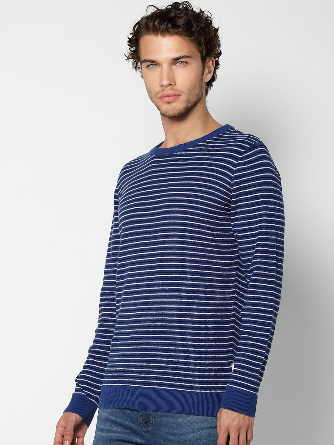 Blue Striped Pullover
