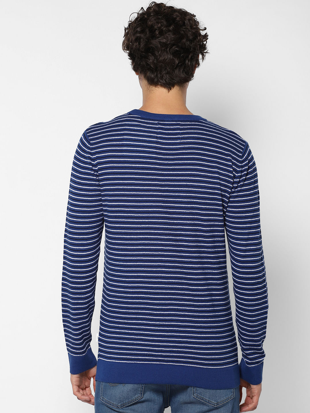 Blue Striped Pullover