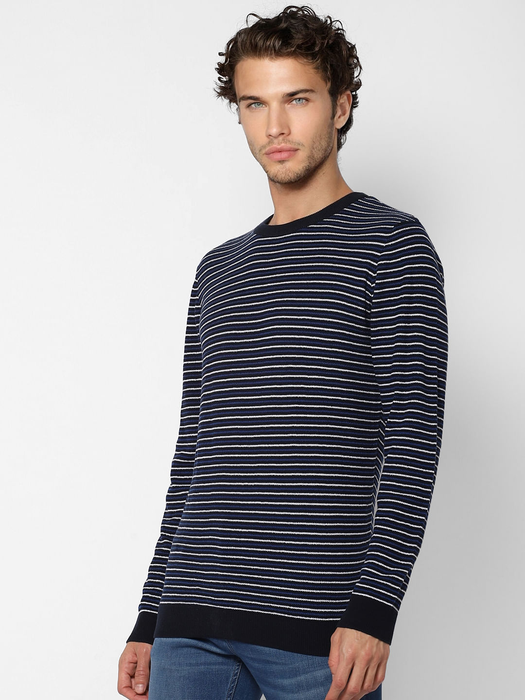 Blue Striped Pullover