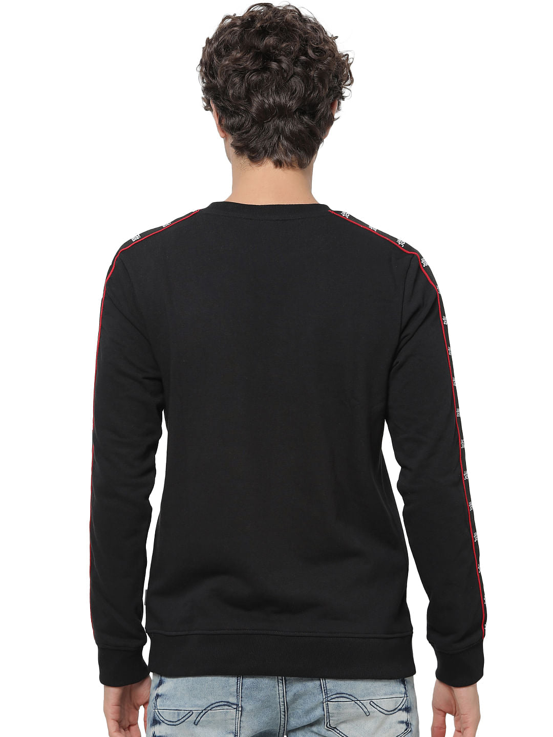 Black Tape Detail Sweatshirt