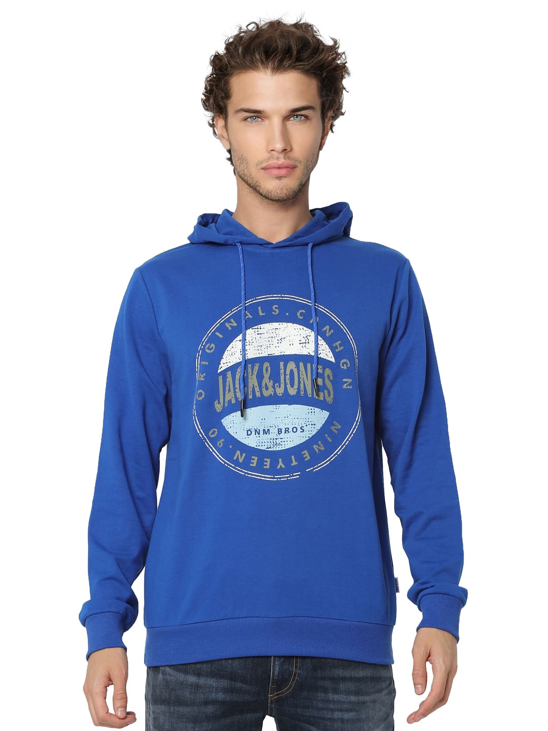 Blue Hooded Sweatshirt