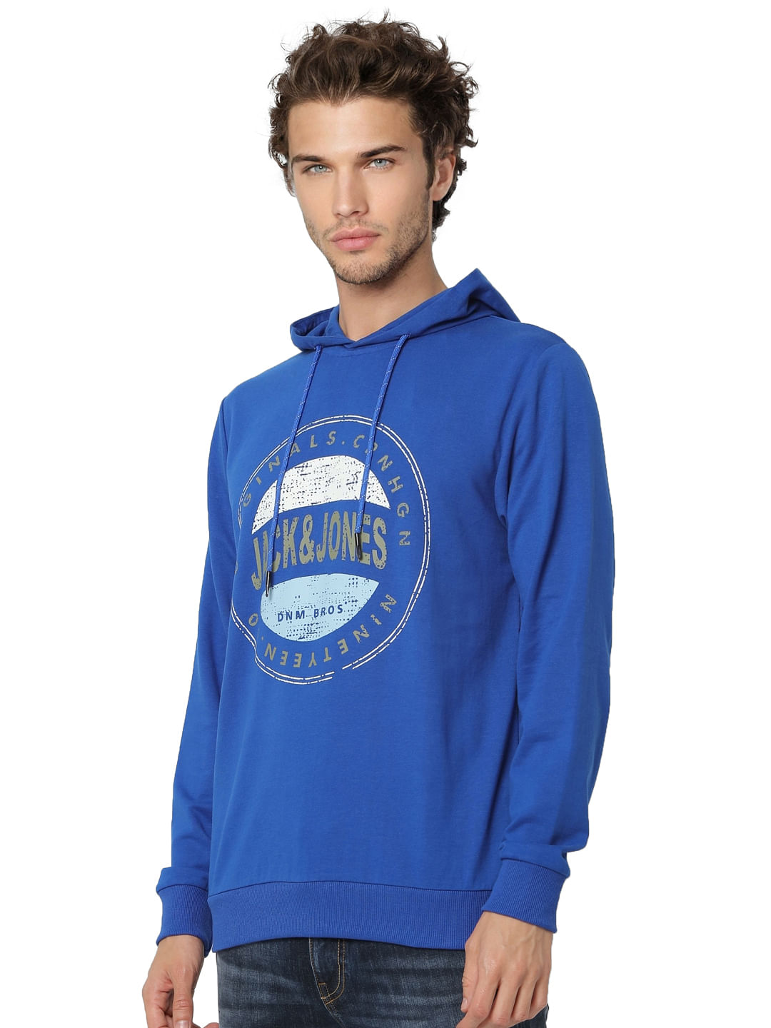 Blue Hooded Sweatshirt