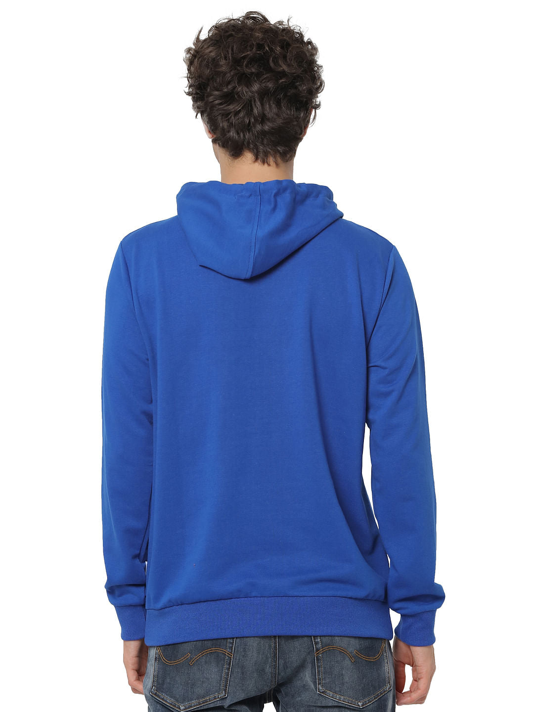 Blue Hooded Sweatshirt