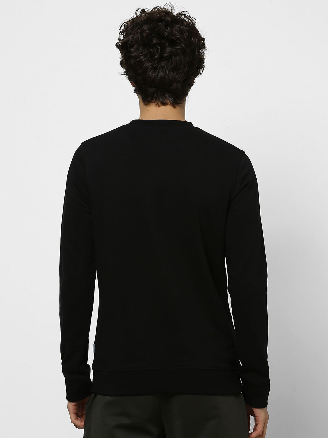 Black Logo Print Sweatshirt