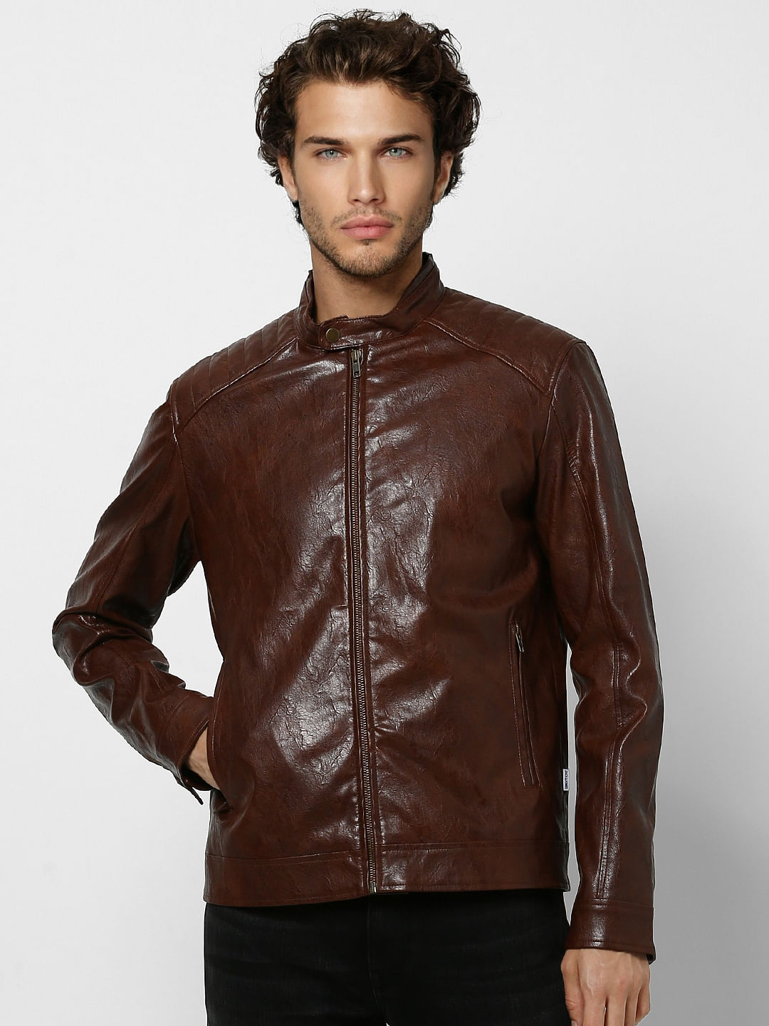 Brown Biker Jacket