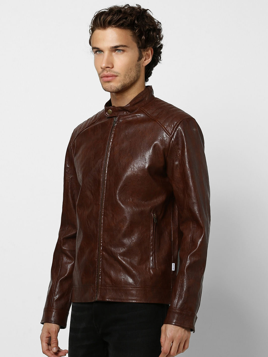 Brown Biker Jacket