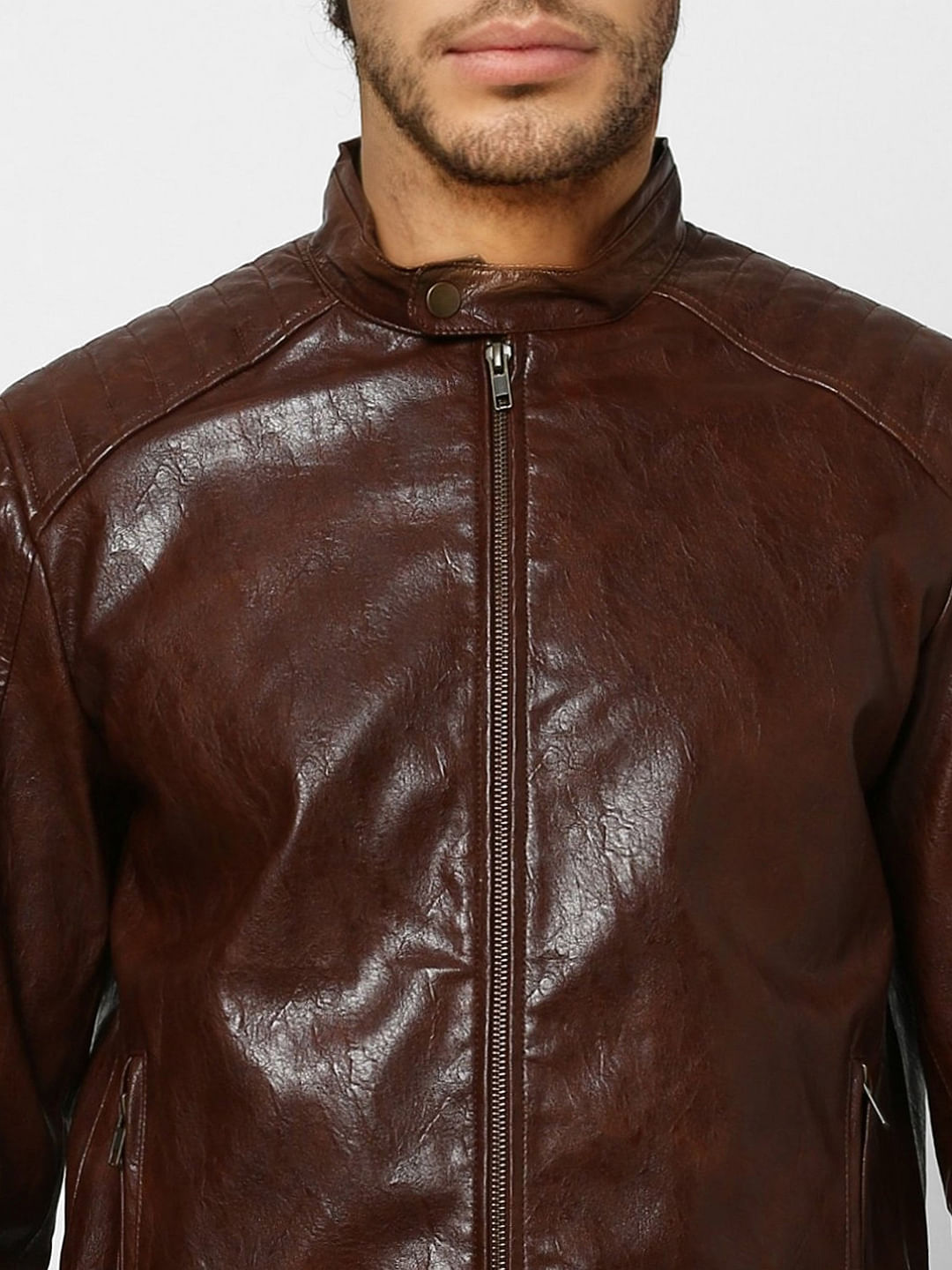 Brown Biker Jacket