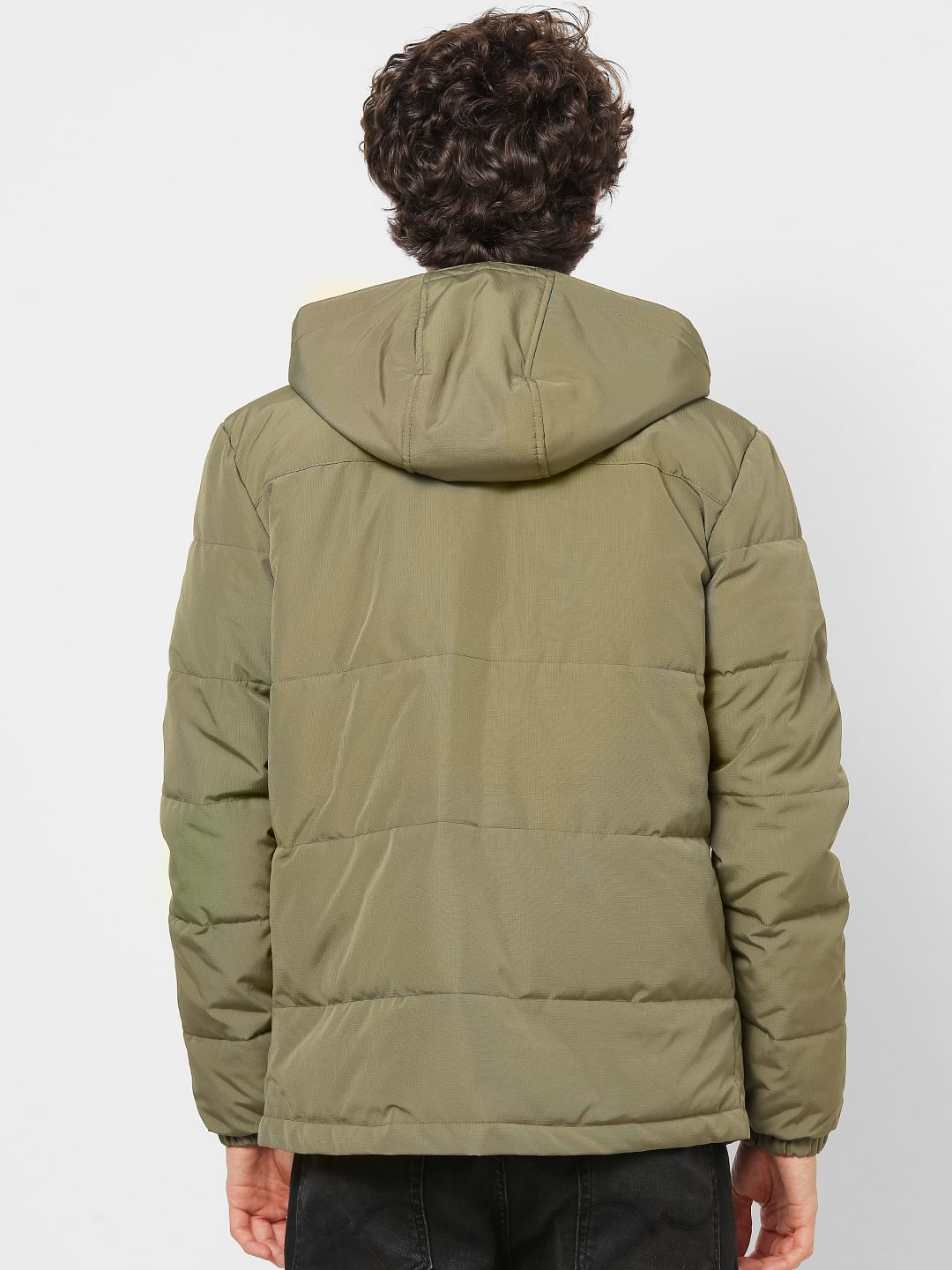 Olive Green Puffer Jacket