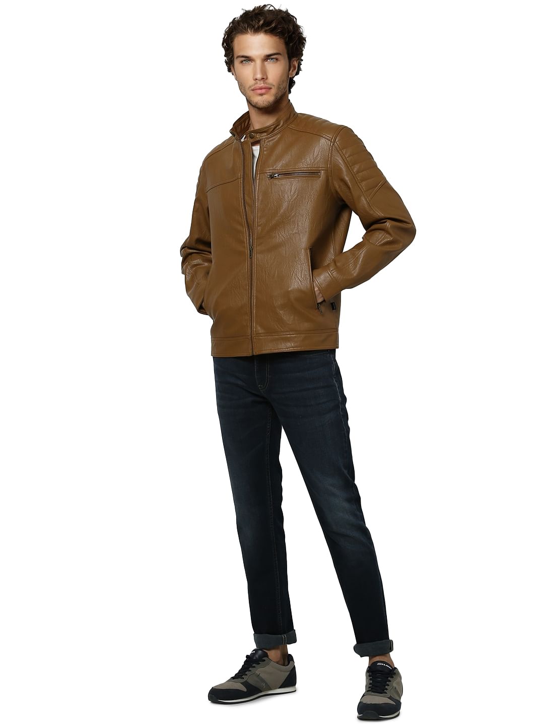 Brown Biker Jacket
