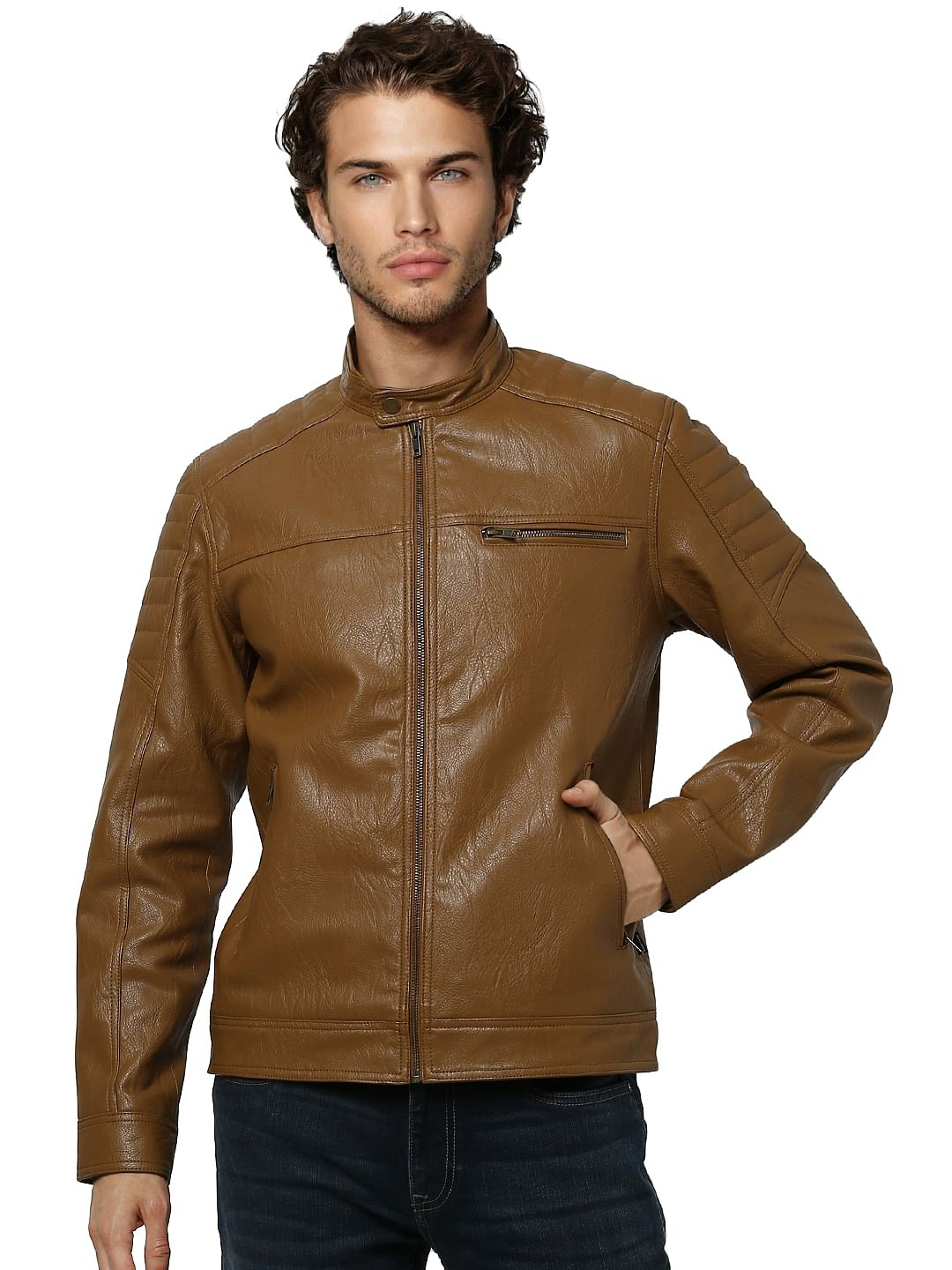 Brown Biker Jacket