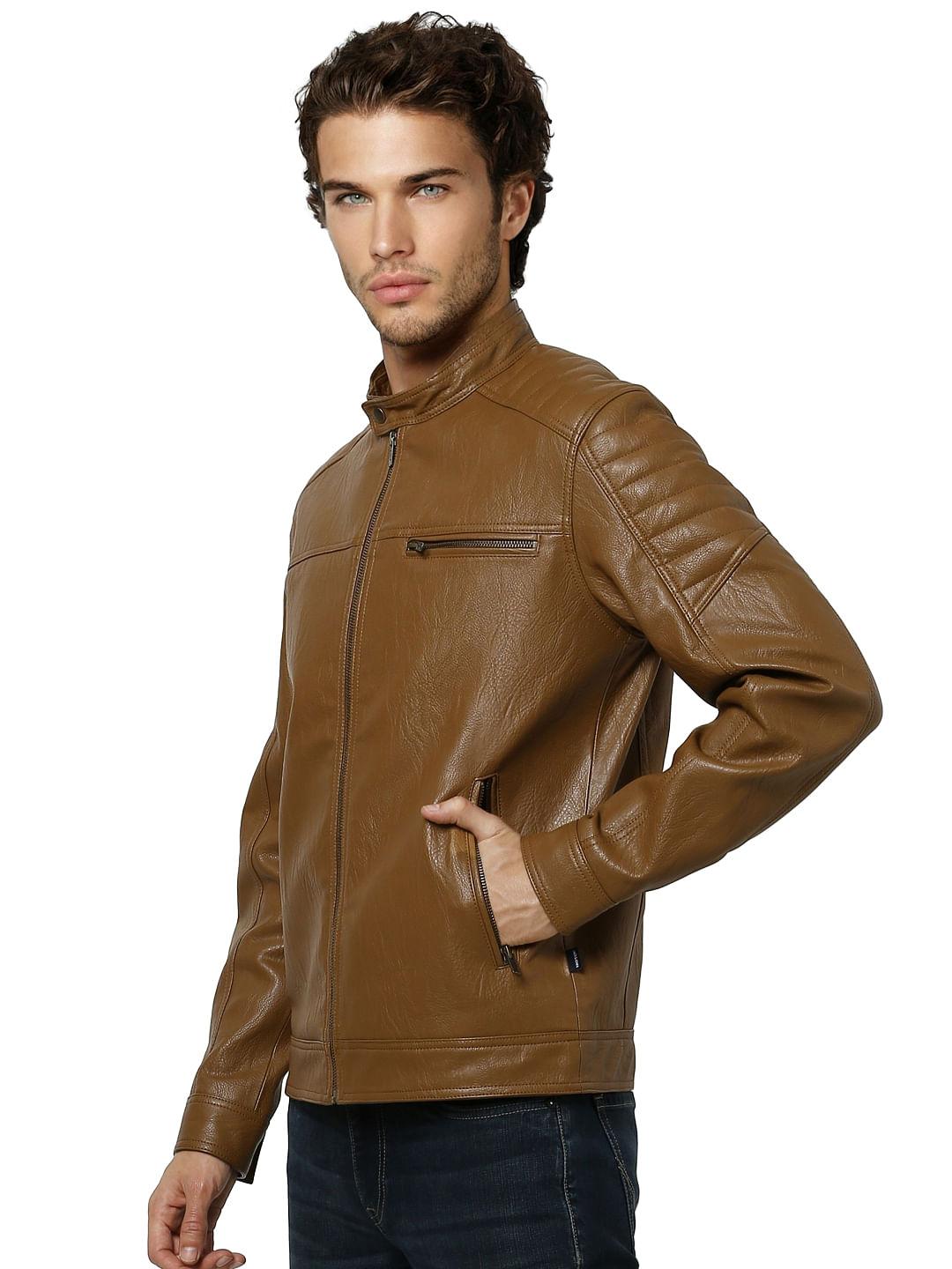 Brown Biker Jacket