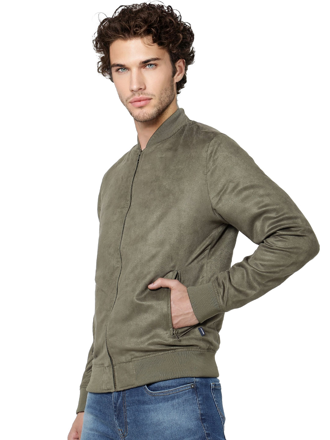 Olive Green Bomber Jacket