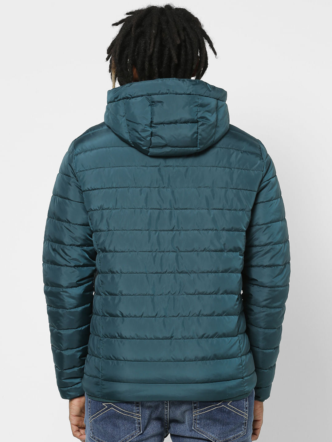 Green Hooded Puffer Jacket