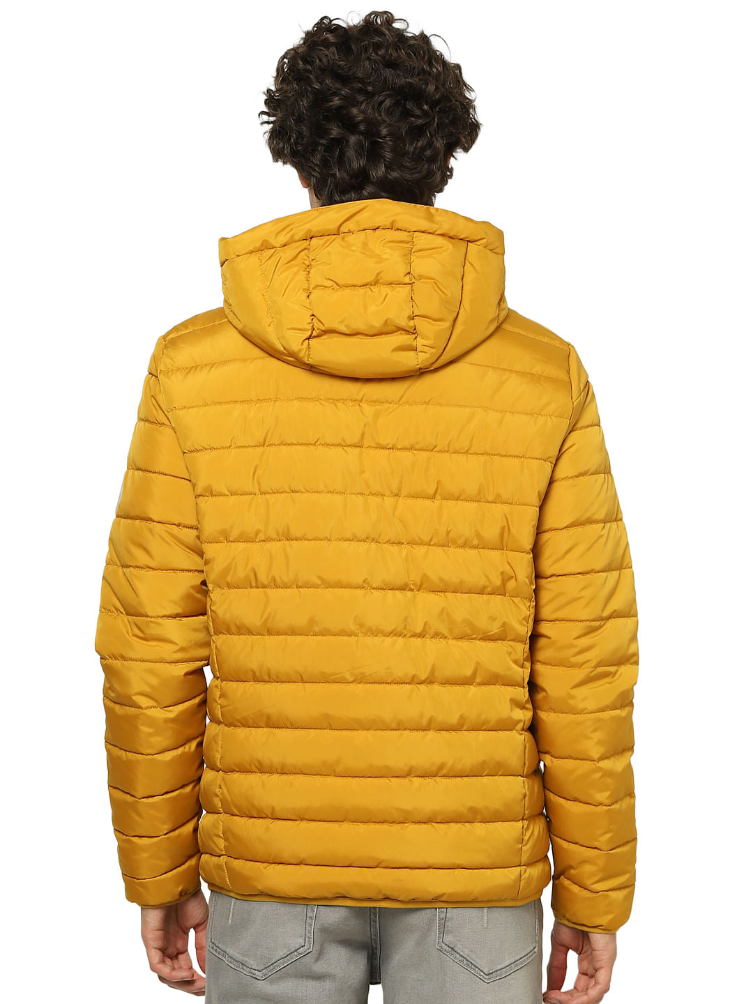 Brown Hooded Puffer Jacket