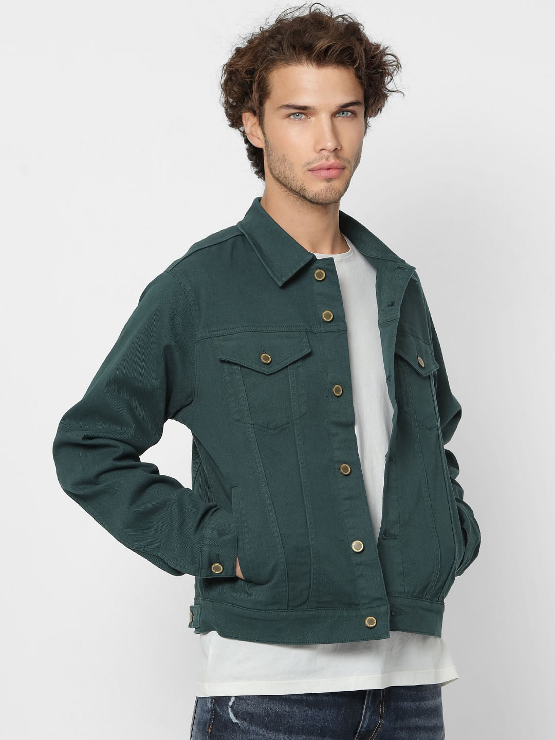 Green Trucker Jacket