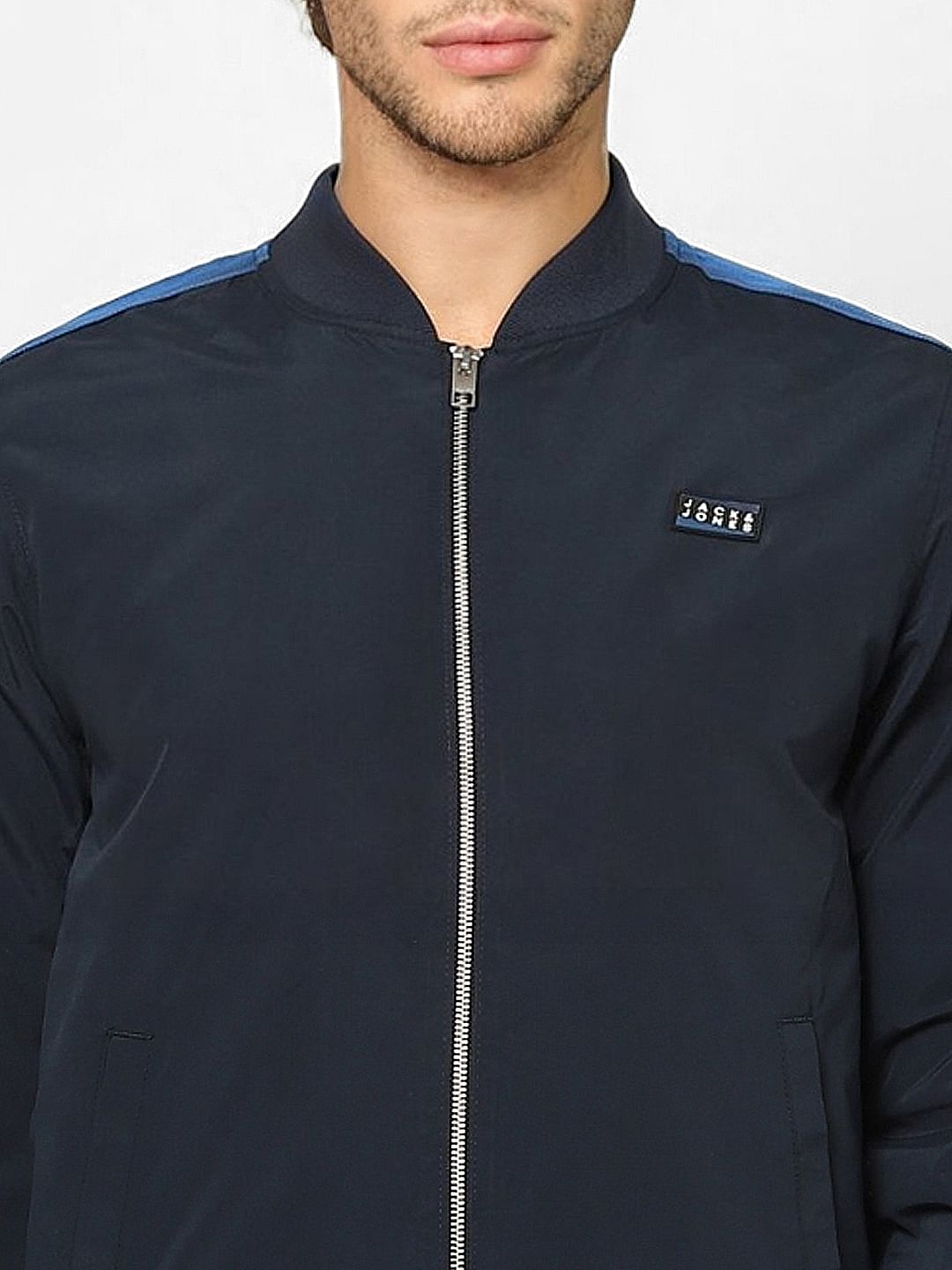 Navy Blue Bomber Jacket