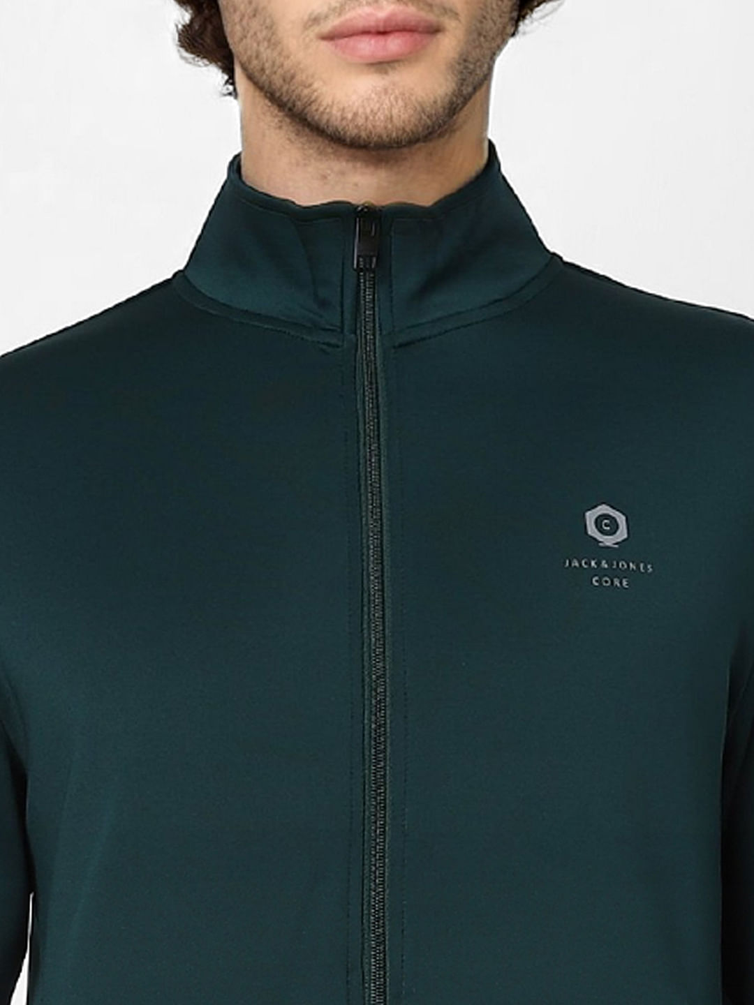 Green High Neck Jacket