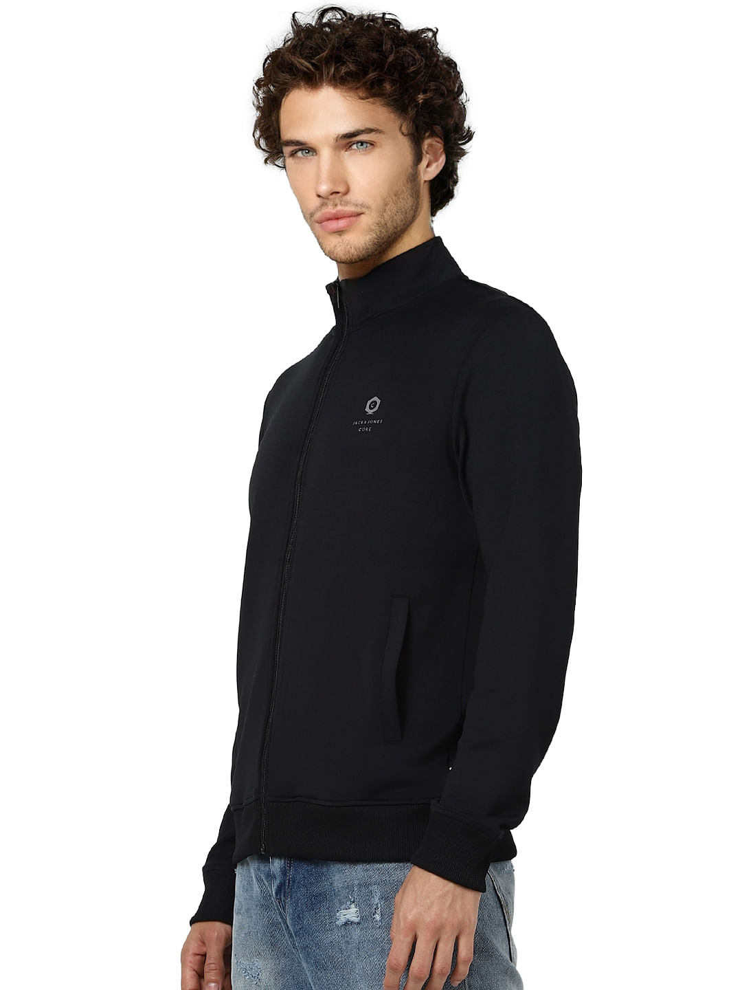 Black High Neck Jacket