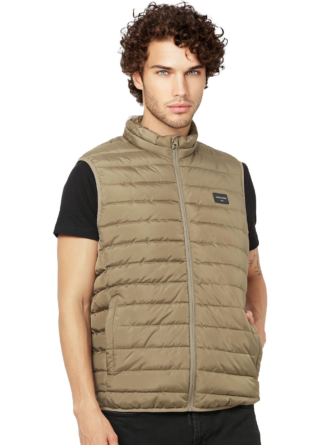 Beige Puffer Jacket