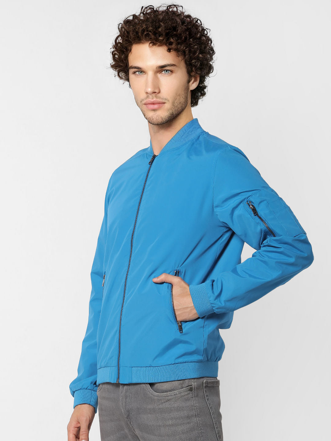 Blue Bomber Jacket