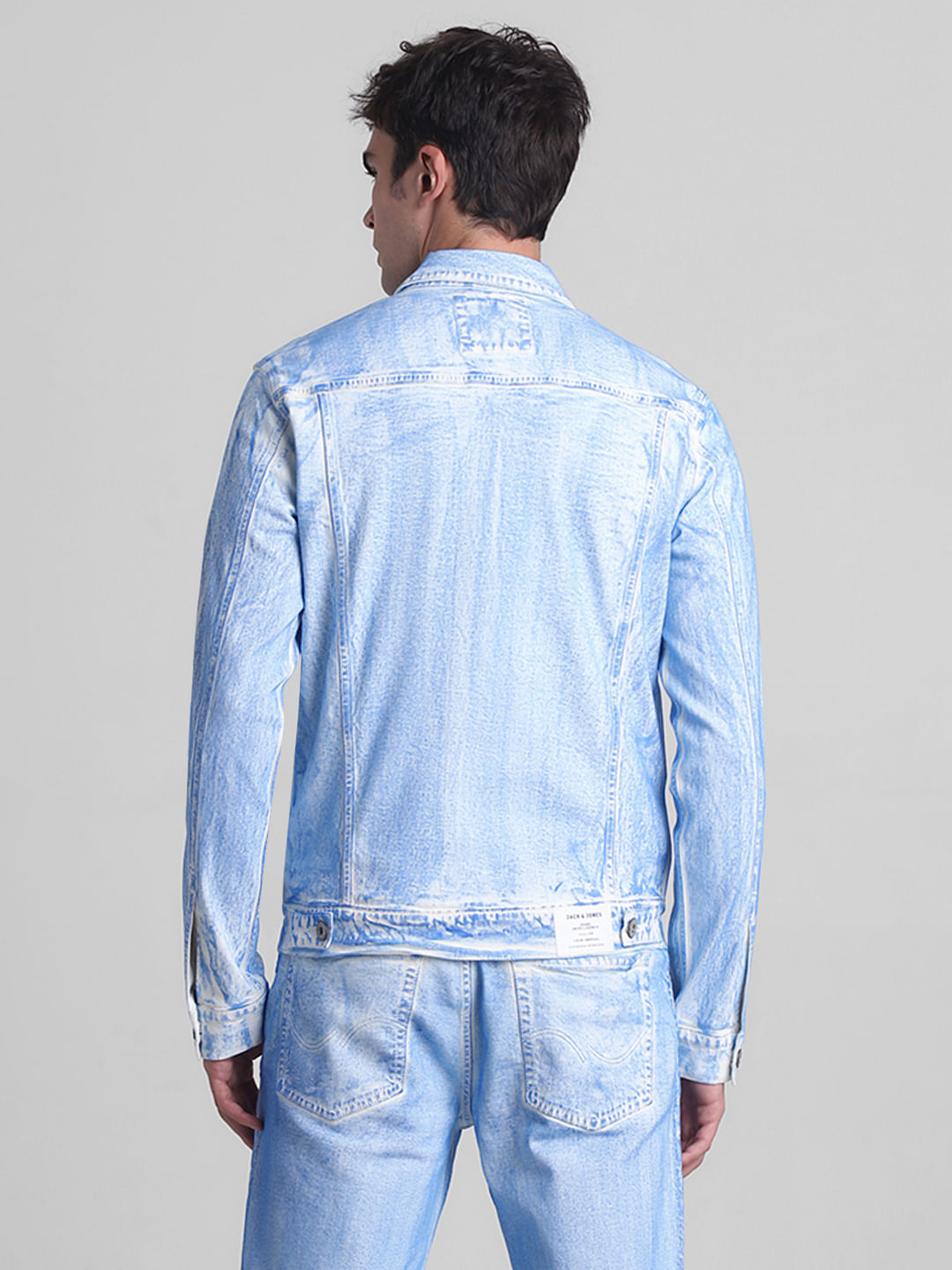 White Washed Co-ord Set Denim Jacket