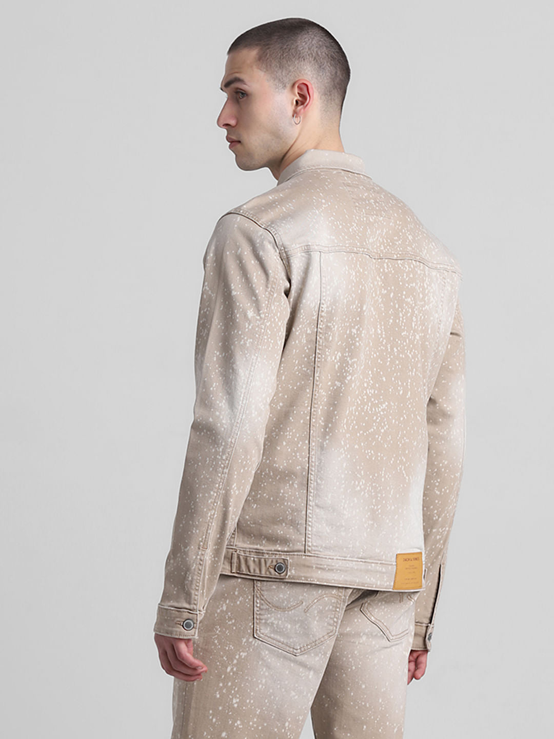 Brown Ombre Co-ord Set Denim Jacket