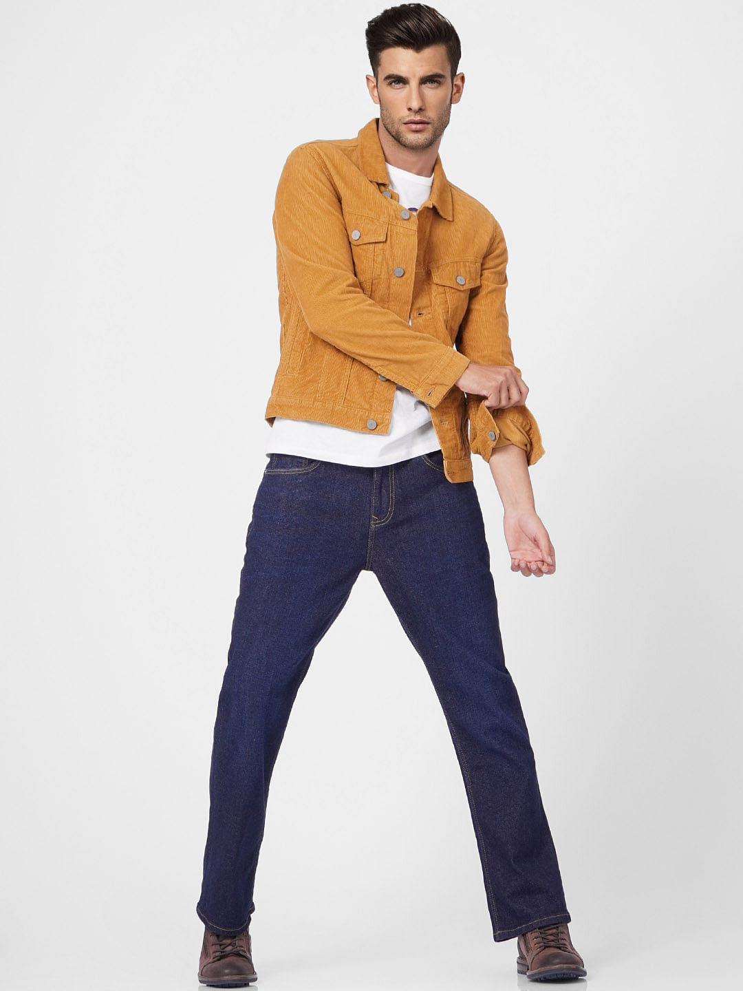 Blue High Rise Bootcut Jeans