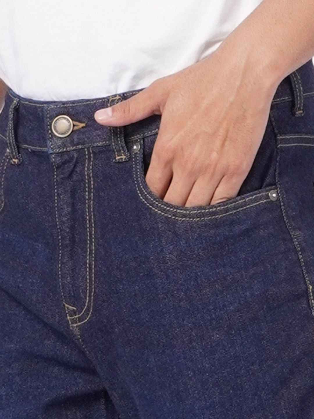 Blue High Rise Bootcut Jeans
