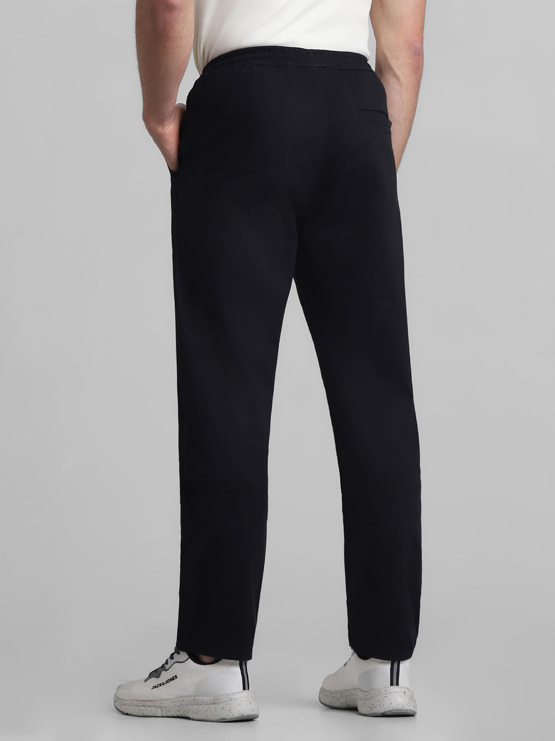 Black Mid Rise Casual Pants
